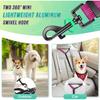 16ft Long Dual Dog Leash Attachment - Double Leashes for Training Small To Large Dogs - Adjustable Strap, Shock Absorbing Bungee