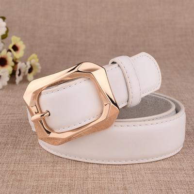 Women's Leather Belt Plus Size Ladies Western Belt Gold Buckle Black Waist Belt for Jeans Pants Dresses