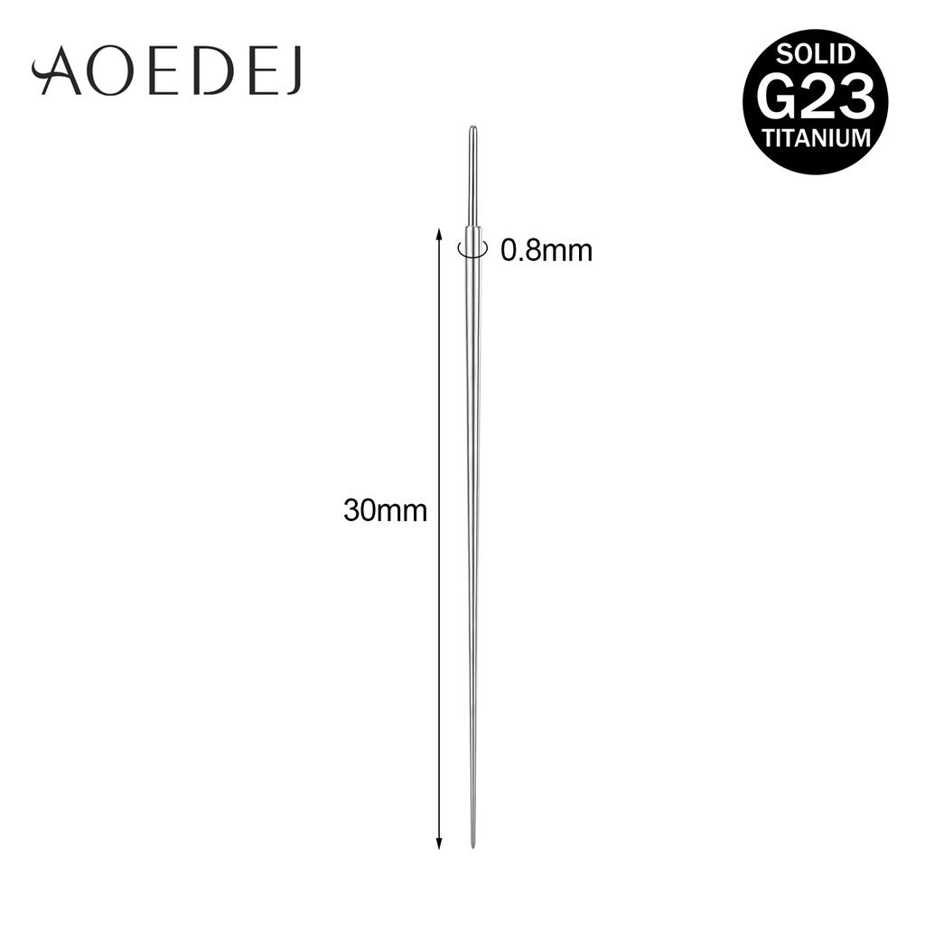 AOEDEJ 1 Stück G23 Titan Piercing-Kit Interne Gewinde Gebogener Konus Einführstift Werkzeug Für Tragus Helix Lippe Nase Piercing Schmuck