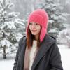 Soft Plush Ear Protections Faux Furs Cold Weather Cap Windproof Earmuffs Unisex Design Winter Earflap Hat Soft Knit Cap