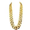 Set of 2 Durable Plastic Gold Chain Necklace Lightweight Neck Chain Comfortable