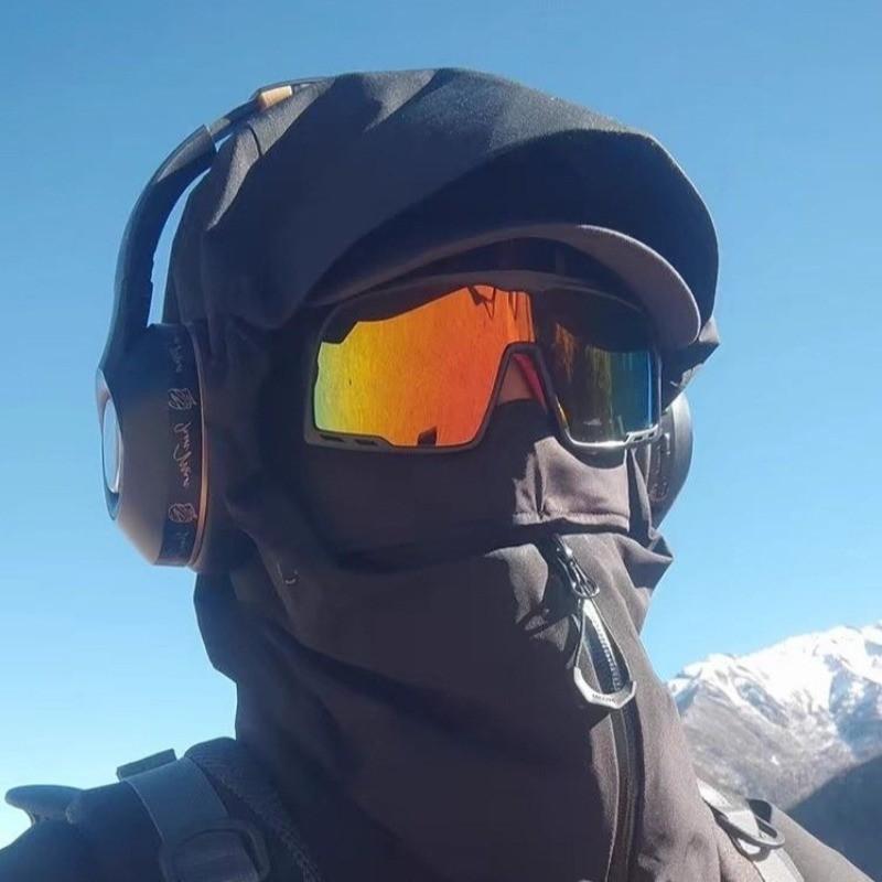 9pcs Outdoor Cycling Sports Sunglasses UV400 Men and Women Mountaineering Large Goggles