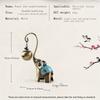 LASODY Elegant Elephant-Shaped Metal Incense Holder Sandalwood Scented Ideal for Christmas Easter Thanksgiving Father'S Mother'S Day Gifts