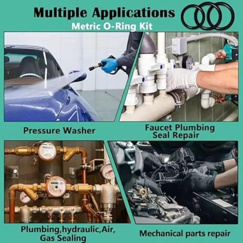 Wear-resistant Seal Rubber O-Rings Durable Automotive A/C Plumbing Repair  Plumbing