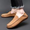 Fashion Genuine Leather Comfortable Casual Shoes Men Loafers Plus Size 47 Shoes Men Flats Breathable Driving Shoes Men Moccasins
