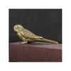 1 Pcs Antique Solid Brass Magpie Figurine - Cute Tea Pet Bird Décor for Office Desk Vintage Handcrafted Collectible Ornaments