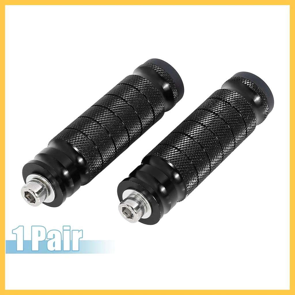 1 Pair 6mm Aluminum Aolly Motorcycle Rearset Rear Set Footrest Footpeg Foot Rest Peg Motorbike Cycling Black Auto Replacement Parts