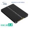 PCIe 5.0 M.2 NVMe to U.2 SFF-8639 Adapter with Full Aluminum Heat Dissipation, Supports 2230-2280