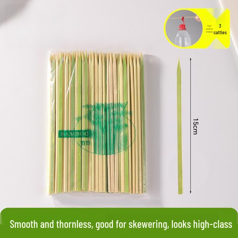 Oeny Disposable Flat Bamboo Skewers 2 Packs