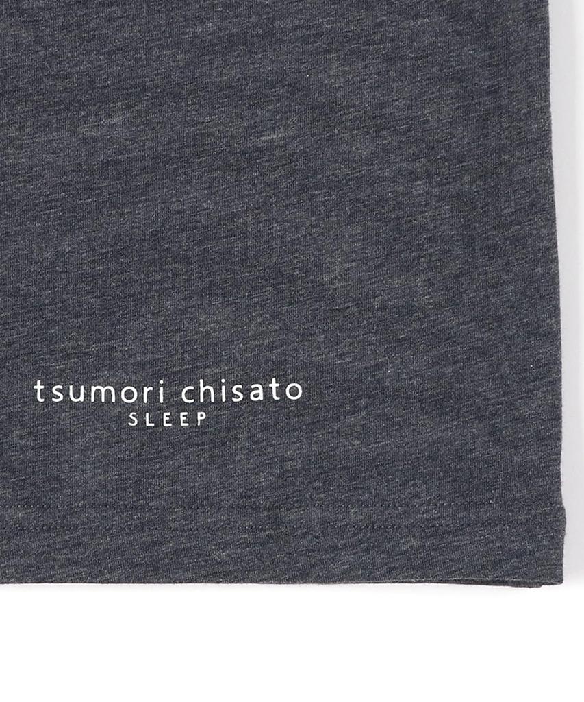 Wacoal RELAX SLEEP Relax Tsumori Chisato Long Boat Cotton Blend Stretch Tsumori Chisato SLEEP BL M & (Wacoal & Sleep) Top, Sleeve, Neck, Loungewear,