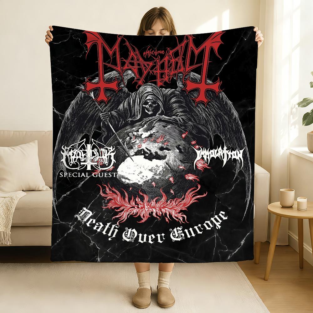 Band M-Mayhem Liturgy of Death Blanket Soft and Skin Friendly For Couch Bed Napping Bedspread All Seasons Comforter