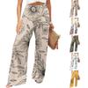 Women's High Waist Wide Leg Flowy Pants with Pockets for Casual Everyday Wear
