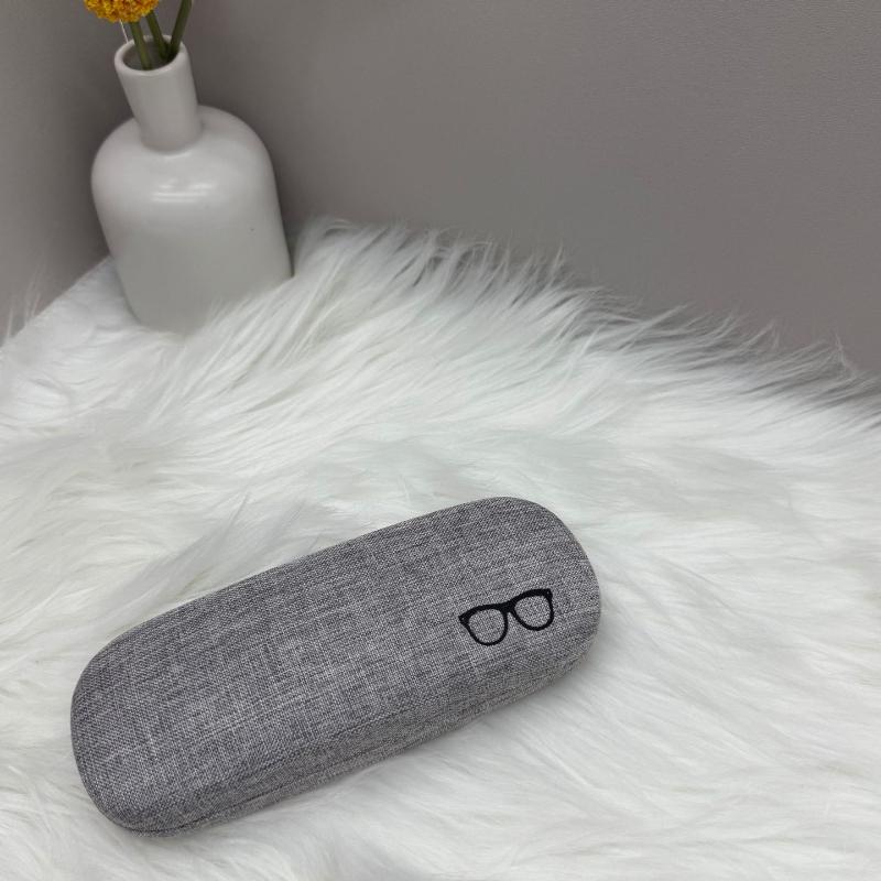 Fashion Retro Portable Glasses Case for Men Women Linen Cloth Compression Resistance Eyeglass Cases Cover Hard Glasses Box Storage