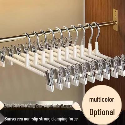 Pinzas Antideslizantes para Colgar Pantalones de Acero Inoxidable - Solución Universal para Secado y Almacenamiento