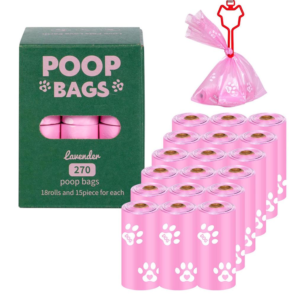 Eco-friendly Biodegradable Dog Waste Bags with Dispenser