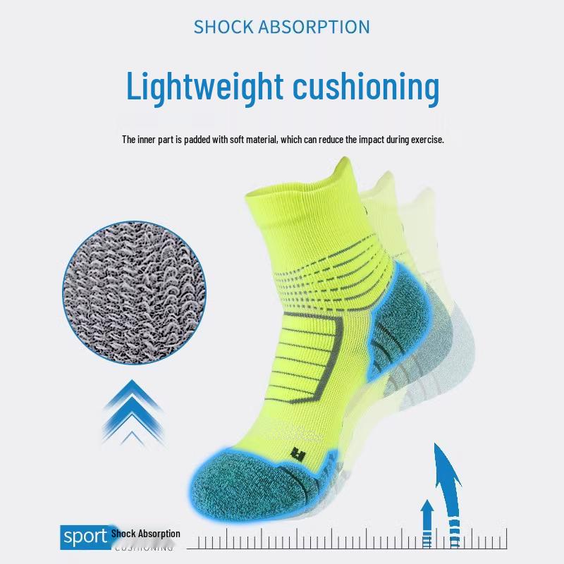 Men's Elite Plus Size Thickened Sports Socks: Mid-Calf Sweat-Absorbing for Autumn/Winter, Ideal for Basketball & Running