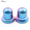 Alisouy 1PC Titanium Gradient Barevný válec Náušníky Kuželové špunty Tunel Expander Nosítka Náušnice Piercing Body šperky