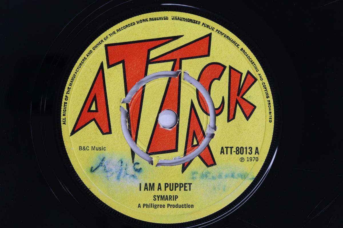

7inch Record SYMARIP I Am A Puppet Vindication ATT8013 ATTACK 1970 UK Reggae Ska Dub Used