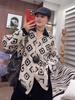 Women's Casual Colorblock Knit Cardigan Polo Sweater – Autumn 2025 Collection