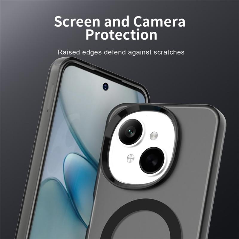 Pro Tecno Spark Go 1S Pouzdro Pro Tecno Spark Go 1S 1 Kryt Průsvitná Bonbónová Barva Matný Magnetický Nárazuvzdorný Ochranný Nárazník