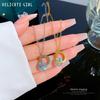 Light Luxury Minimalist Style D-Shaped Furnace Real Gold Necklace Female Collarbone Chain With Jewelry