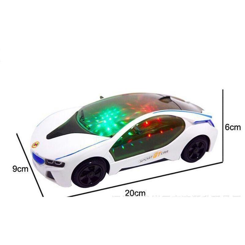 Premium Quality 3d Led Flashing Light Car Toy Featuring Music Sounds For Kids