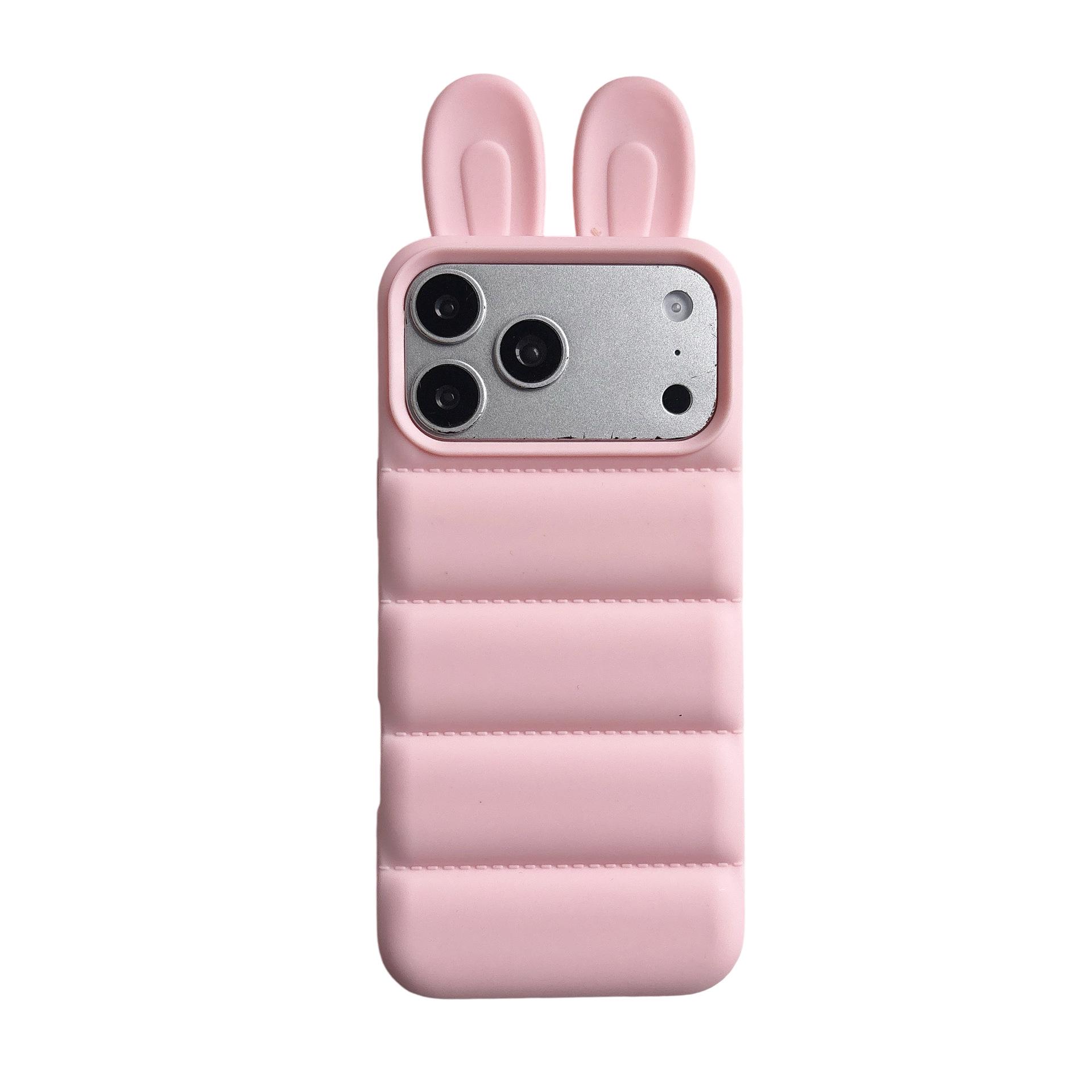 

3D Rabbit Ears & Angel Wings Phone Case for iPhone 14/13/12 Pro Max Apple 15 Pro Max