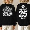 2026 Stray Kids Run It Tour SKZ Geripptes Rundhals-Sweatshirt Oberteil Kombi