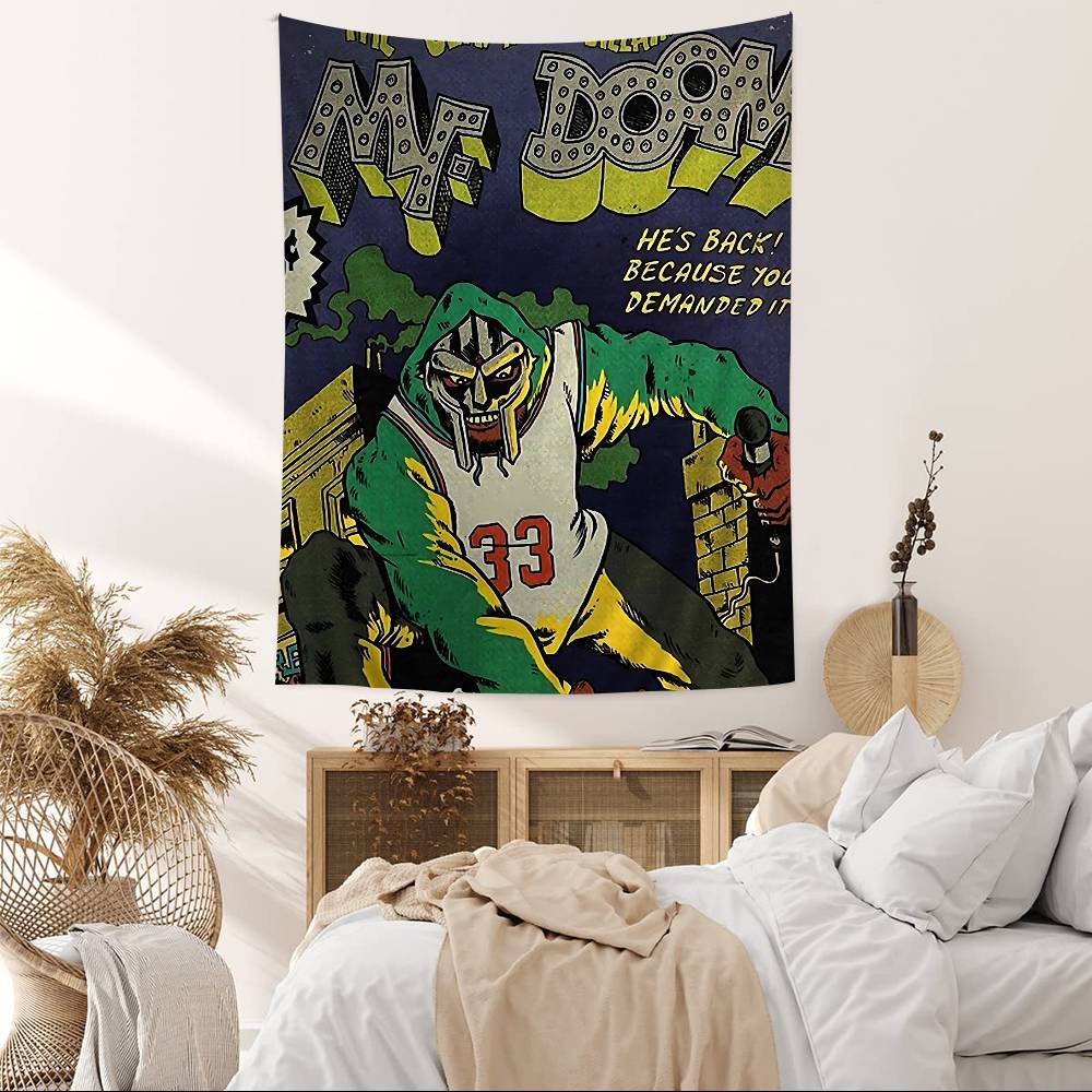 Mmf Ddoom Printed Large Wall Tapestry Art Science Fiction Room Home Decor Decor Blanket