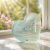 Inspirational Hanging Ornaments Heart Ornament with Heartwarming Message, Best Friend Decorative Acrylic for Friends Keepsake, Desk Decoration