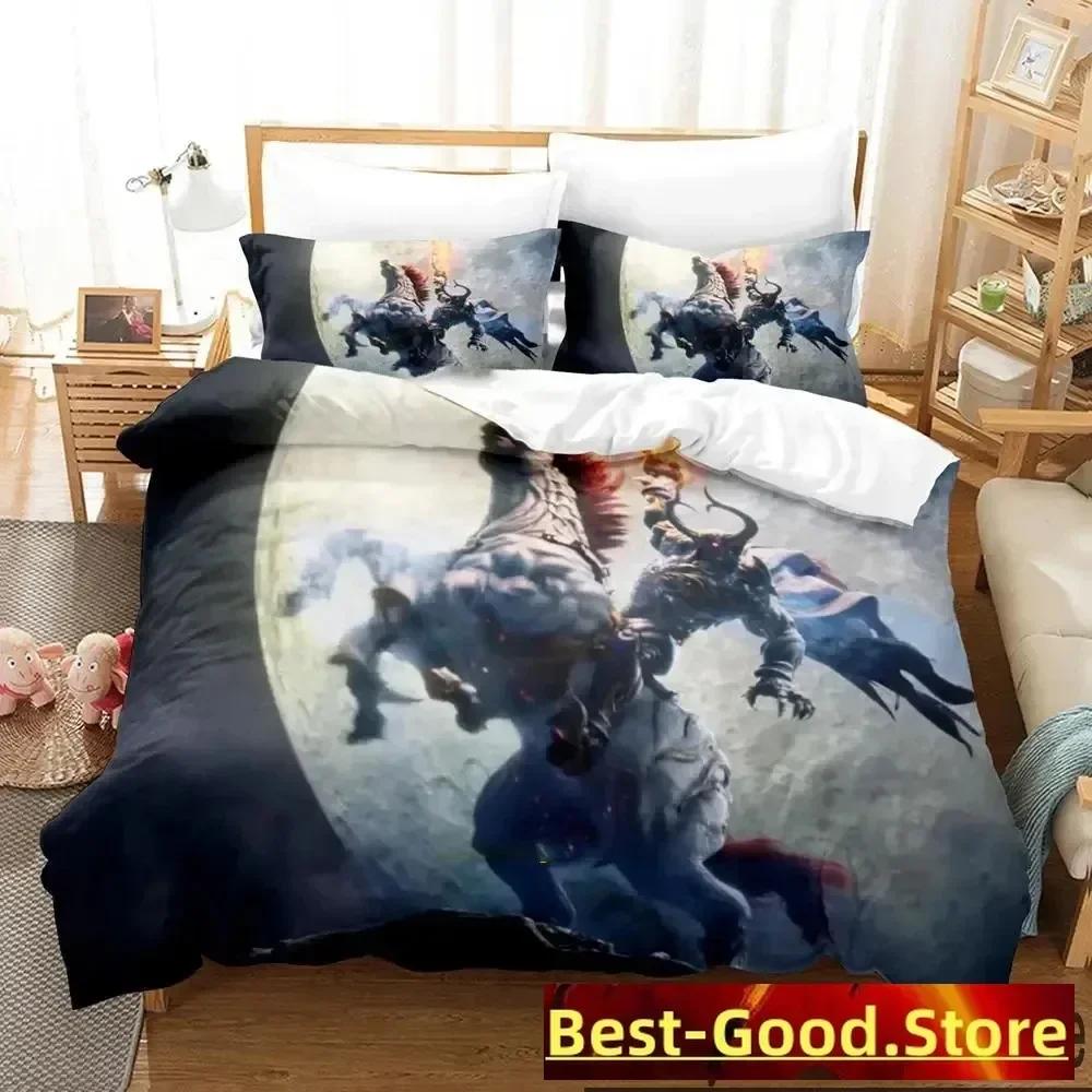 3D-Druck Spiel Crisis Core Final Fantasy VII Bettwäsche-Set Bettbezug Kissenbezug Bettwäsche-Set Leinenlaken Deckenbezug Queen King Size