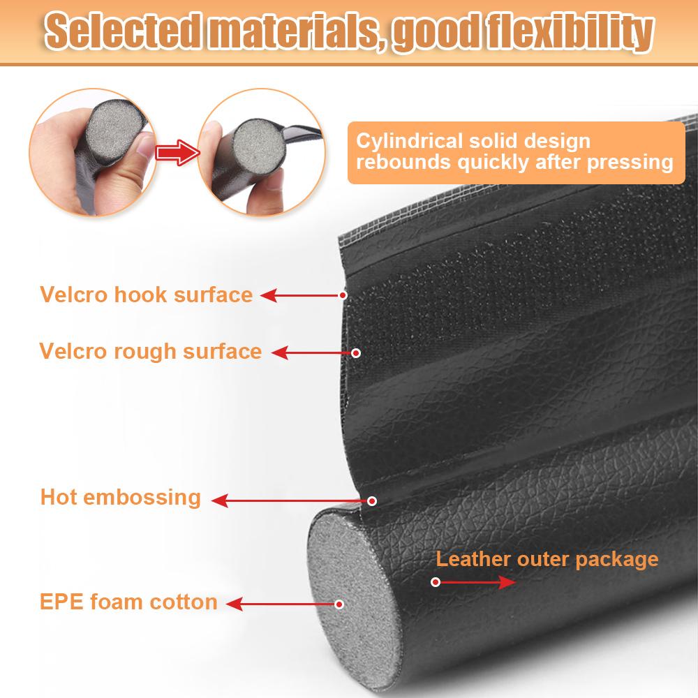Door Bottom Sealing Strip Adjustable Strip Door Under Wind Shield Insulated House Acoustic 95cm Foam Sealing Strip Draft Stopper