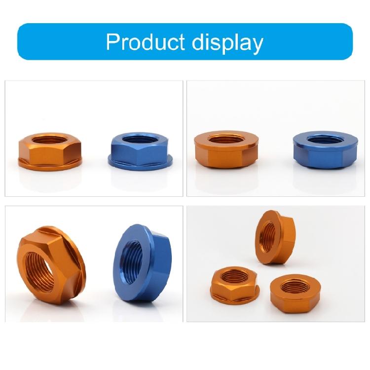 M20 Aluminum Rear Wheel Nut Motorbike Upgrades Nut Outdoor Riding Essential Stable Performances Nut for Motorcycles