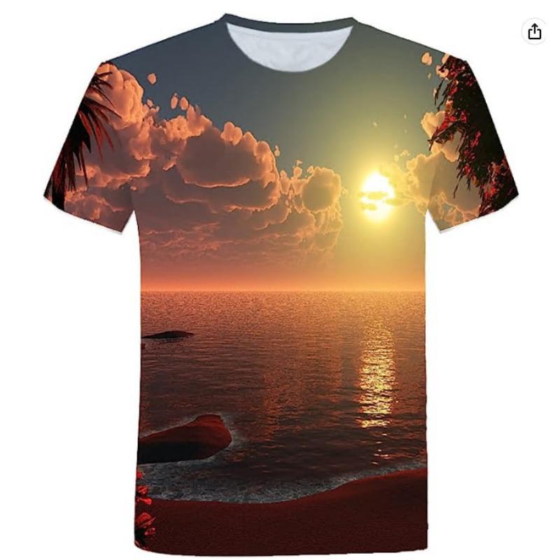 

Европейская и американская новая летняя мужская персонализированная повседневная футболка с короткими рукавами с 3D-принтом 6XL