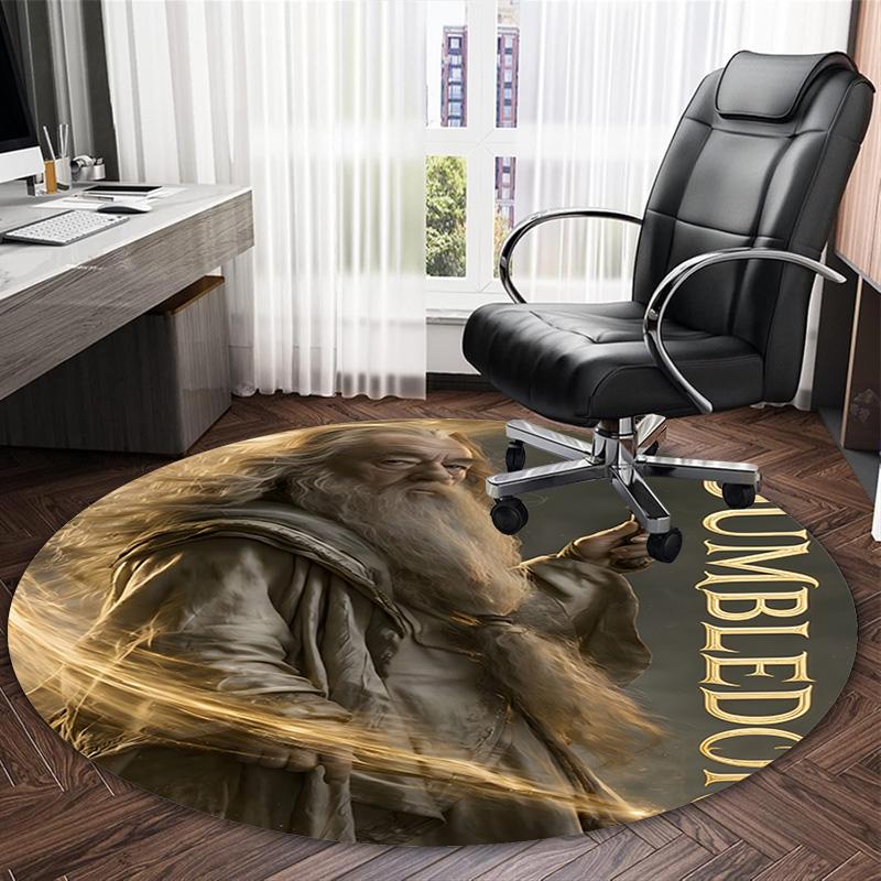 1pc Hogwarts4 Carpet, Round Rug, Comfortable, Suitable for Entryways, Living Rooms, Office, And Bedrooms, Christmas Decoration