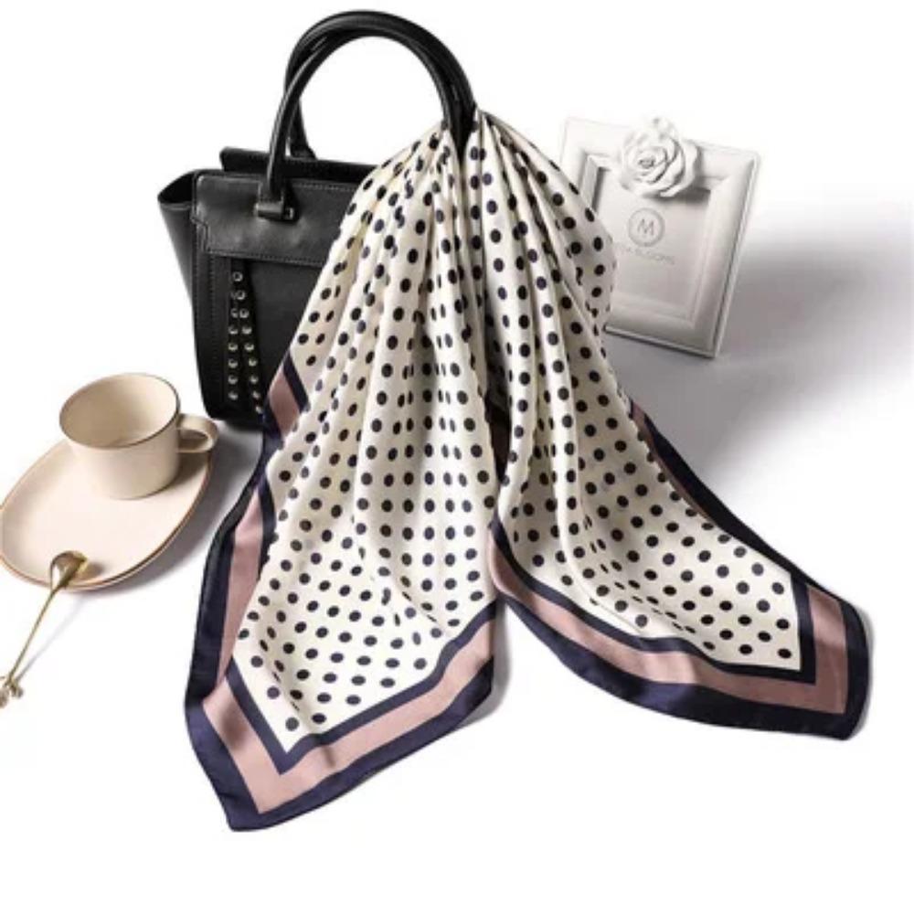 2025 Summer Luxury Brand Silk Scarf Square Women Shawls And Wraps Fashion Office Small Hair Neck Hijabs Foulard Scarves 70*70cm