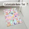 Personalized Crystal Velvet Carpet,Sailor Moon Custom Printed Name, Plush Area Rug For Home Indoor Decor