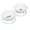 Pet Double Ceramic Bowl Double Ceramic Raised Cat Bowls with Metal Stand and Cover for Food and