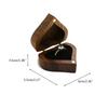 Vintage Wood Box Versatile Wedding Rings Box Charming Jewelry Presentation Box Wood Material Rings Accessories for Rings