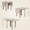 Four-Seater Drop Leaf Dining Table - Wood Effect