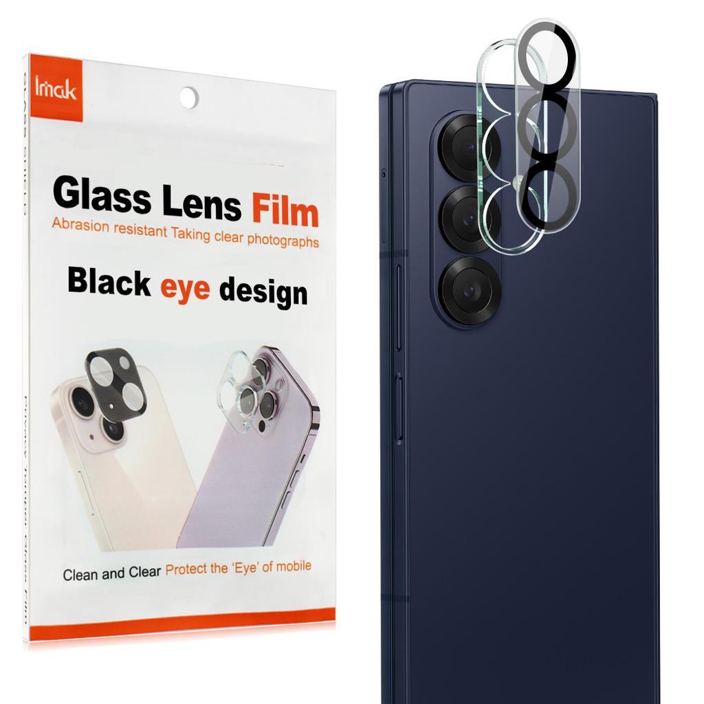 For Samsung Galaxy Z Fold 7 5G Glass IMAK High Definition Integrated Glass Lens Film Black Eye Design