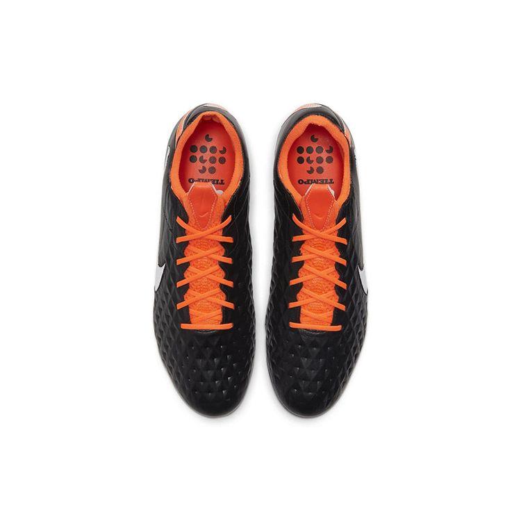 Nike Tiempo Legend 8 Elite FG Nero Arancione Totale Scarpe da Ginnastica da Uomo Bianco CI7587-018