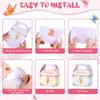 TaoBary 24 Pcs Floral Fairy Treat Boxes Floral Fairy Garden Goodie Party Favor Butterfly Theme Gift Boxes for Girl Birthday Baby Shower Party