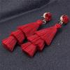 Women Fashion Bohemian Style Earrings Long Tassel Eardrop Dangle Earrings Fashion Jewelry