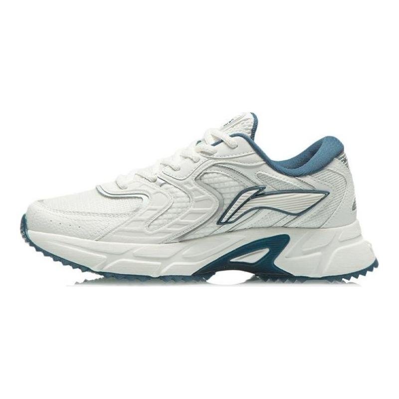 Li-Ning Running Series Men Low Top Marathon Running Shoes White Blue ARLR013-1 39