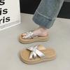 Cool slippers female summer wear 2025 new fairy style with skirt platform beach sandals fashion one-word drag female