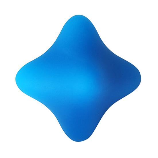 Fascia Ball Silicone Hexagonal Massage Ball Acupressure Relaxation Acupressure Ball Food-Grade Silicone Stress Relief Massage Tool синий