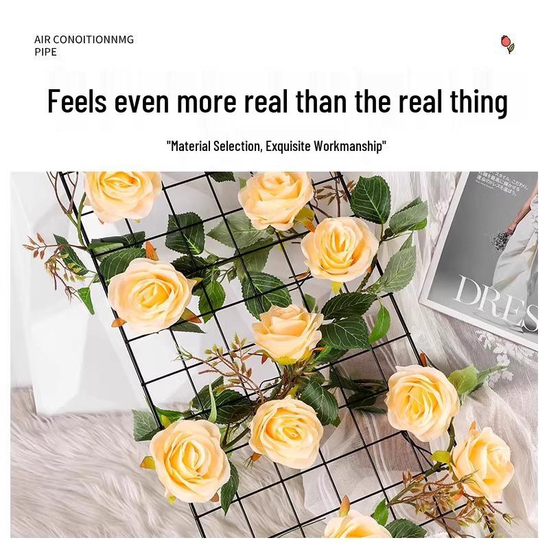 Künstliche Rosenranke zur Rohr- und Drahtdekoration