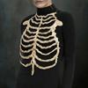 Scheletro di Plastica Realistico Costume Accessori Per Feste di Halloween e Spettacoli Teatrali Con Design Dettagliato