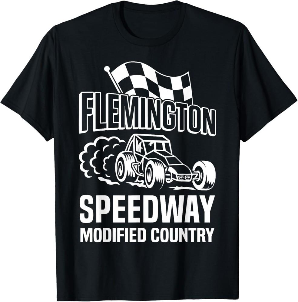 Retro 80 s Flemington Speedway Modified Country USA T-Shirt 2XL